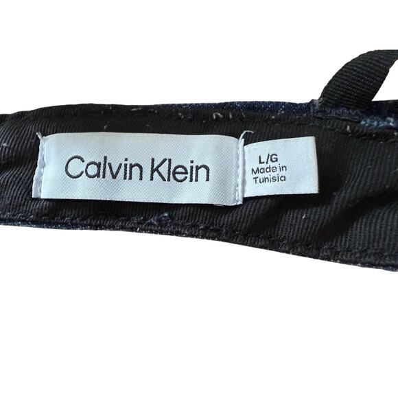 Calvin Klein Triangle Denim Bra Top Size Large - Picture 5 of 5